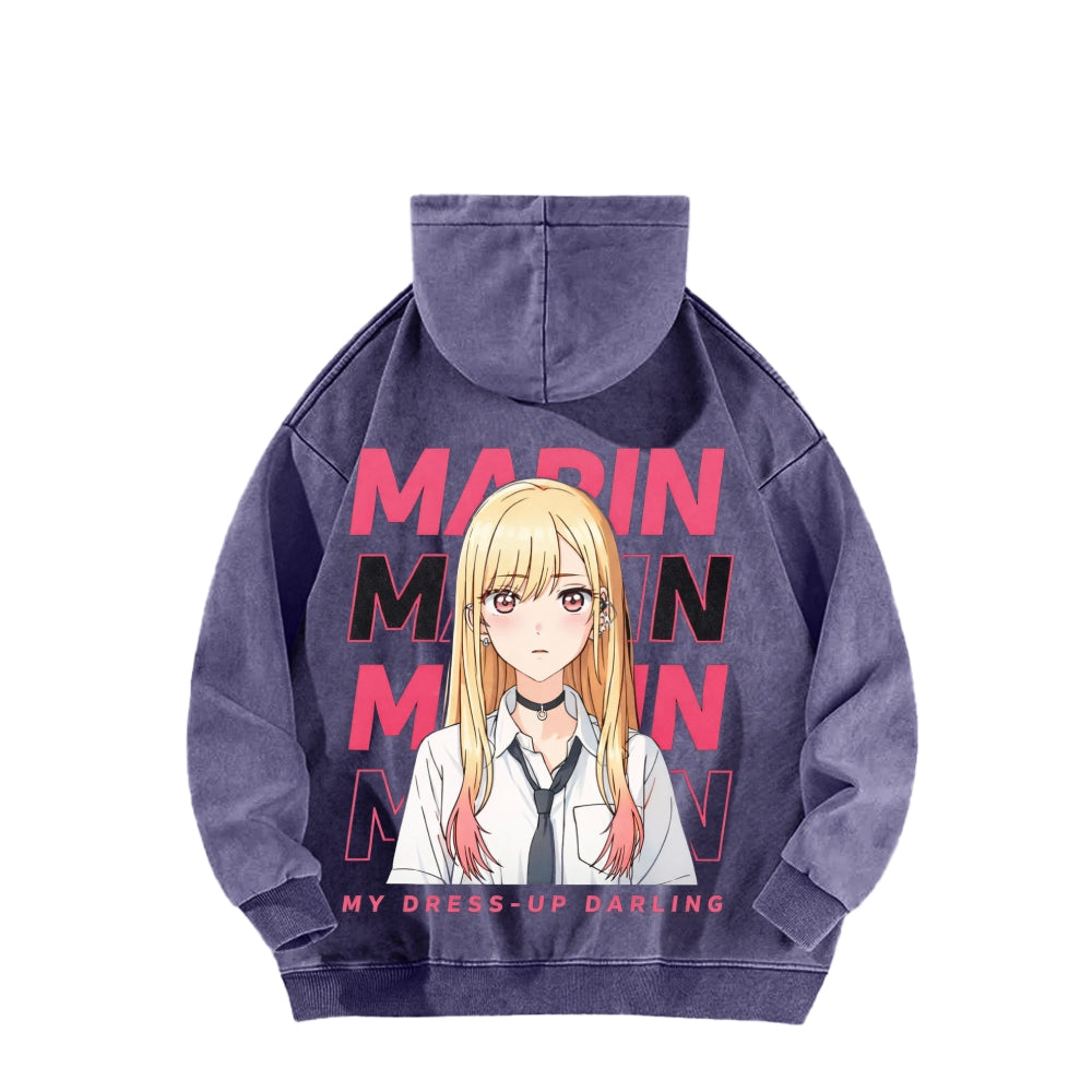 My Dress-Up Darling Marin Kitagawa    Unisex Washed Hoodie 2512020444