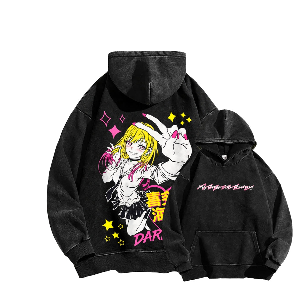 My Dress-Up Darling Marin Kitagawa    Unisex Washed Hoodie 2512020489