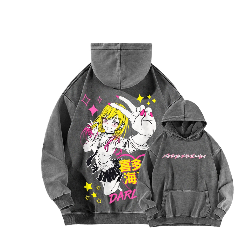 My Dress-Up Darling Marin Kitagawa    Unisex Washed Hoodie 2512020489
