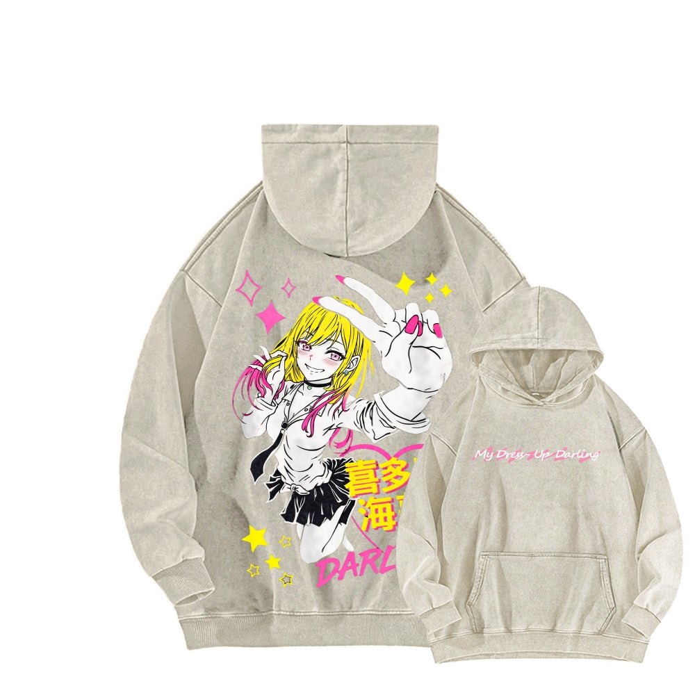 My Dress-Up Darling Marin Kitagawa    Unisex Washed Hoodie 2512020489