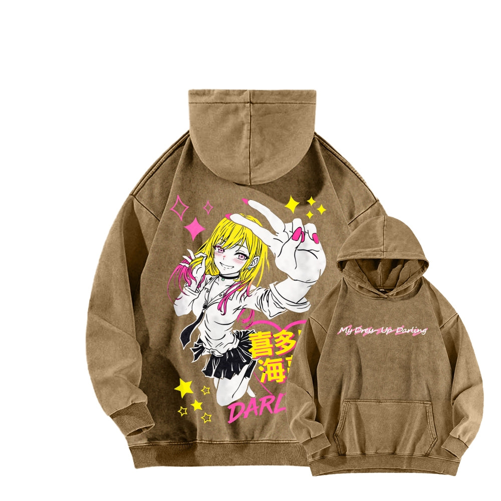 My Dress-Up Darling Marin Kitagawa    Unisex Washed Hoodie 2512020489