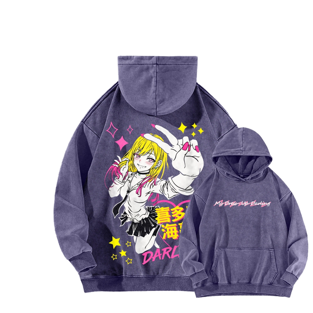 My Dress-Up Darling Marin Kitagawa    Unisex Washed Hoodie 2512020489