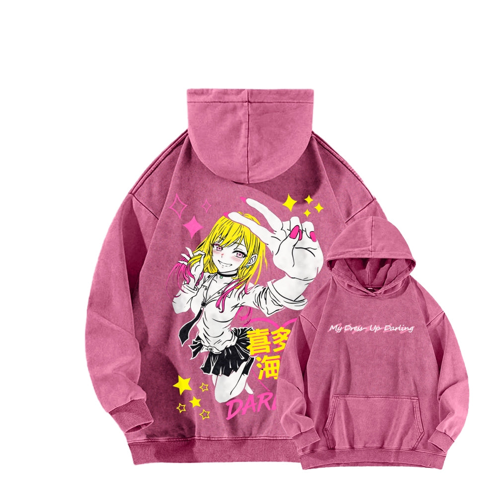 My Dress-Up Darling Marin Kitagawa    Unisex Washed Hoodie 2512020489