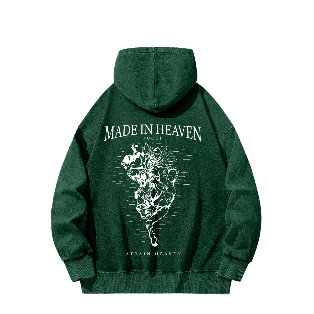 JOJO Pucci Unisex Washed Hoodie 2512021289