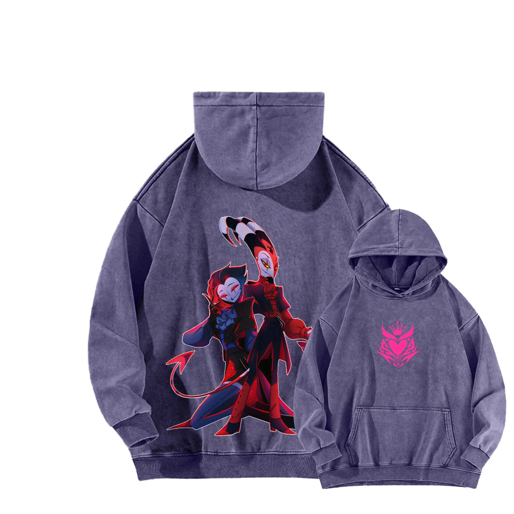 Helluva Boss Unisex Washed Hoodie 2512021555