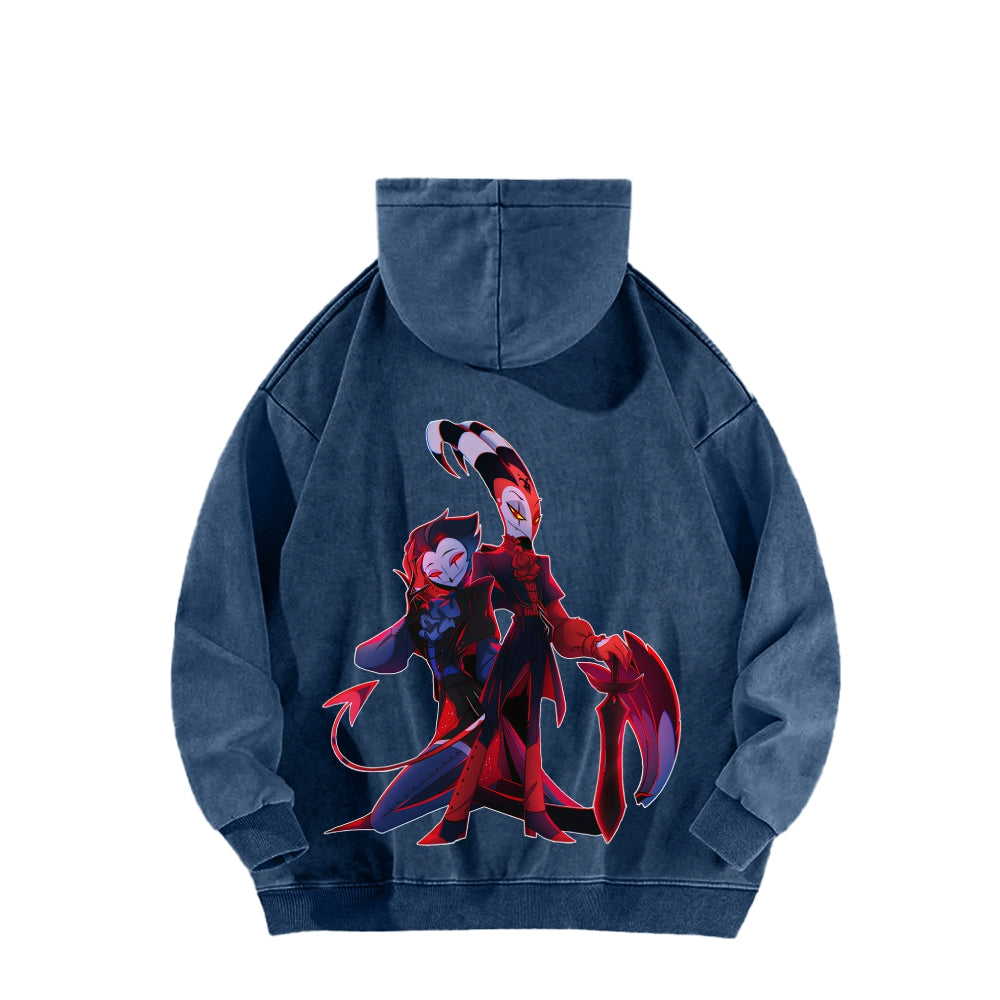 Helluva Boss Unisex Washed Hoodie 2512021555