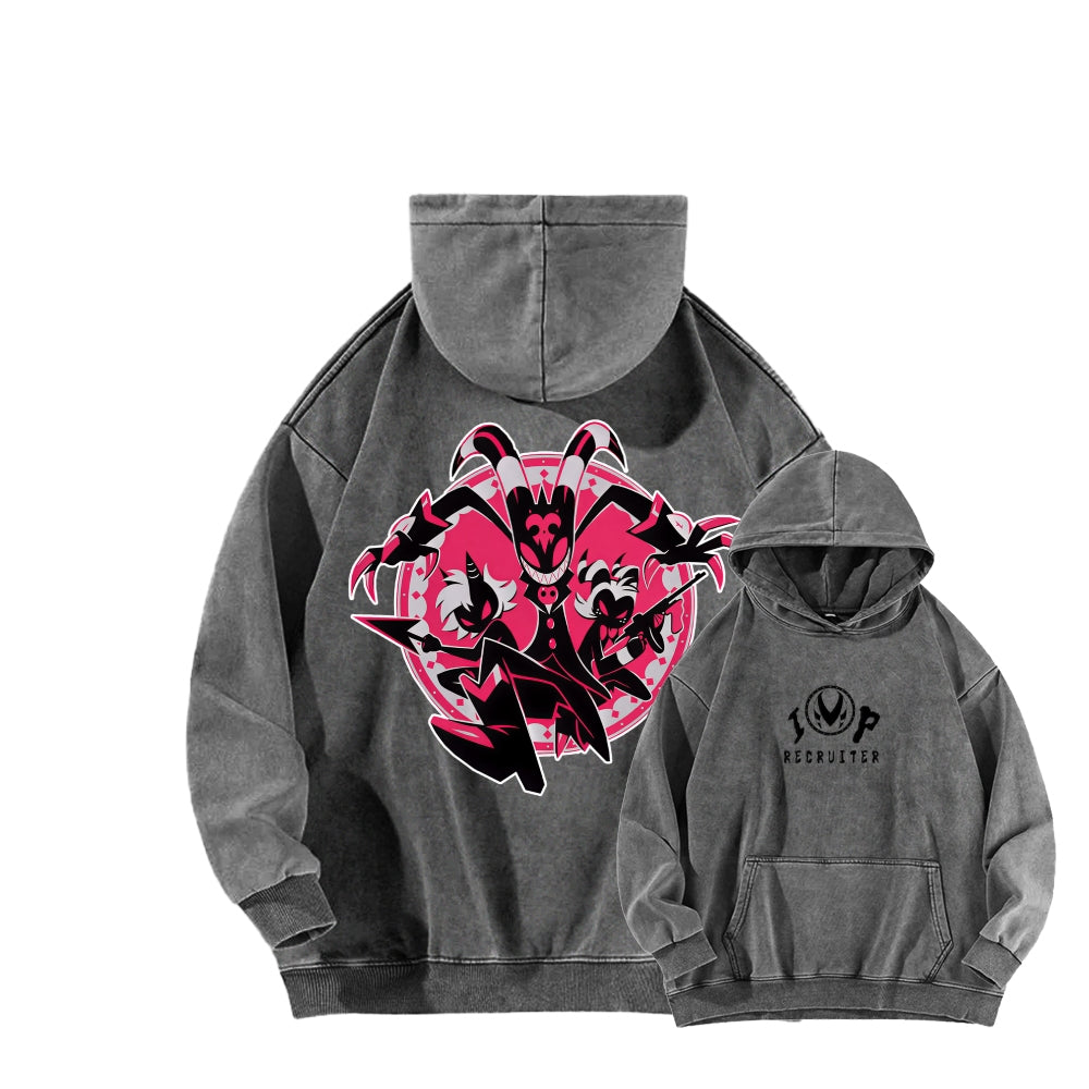 Helluva Boss Unisex Washed Hoodie 2512021560