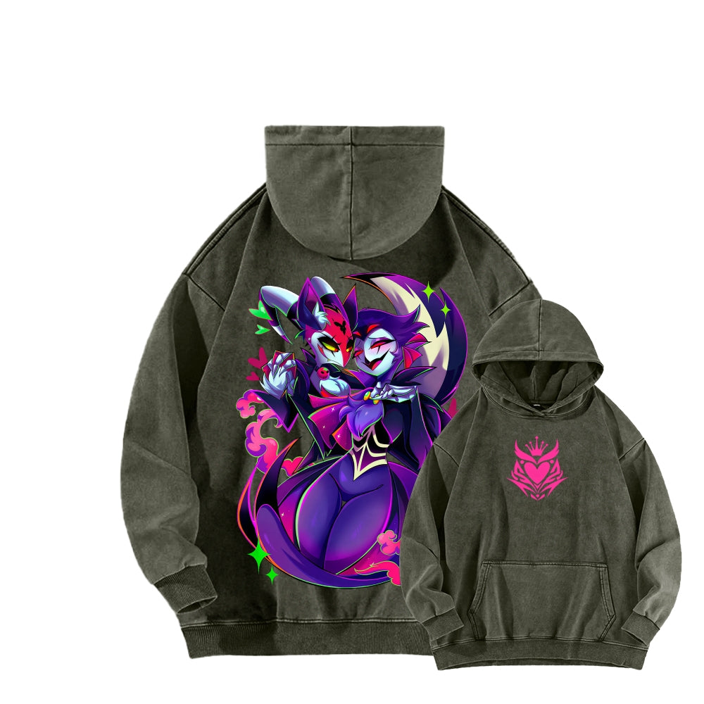 Helluva Boss Unisex Washed Hoodie 2512021571