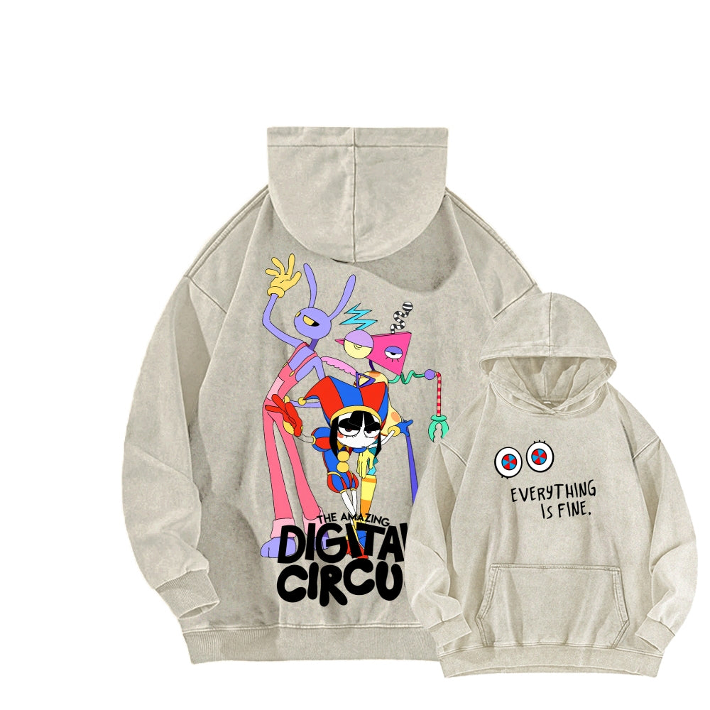 The Amazing Digital Circus Unisex Washed Hoodie 2512022363