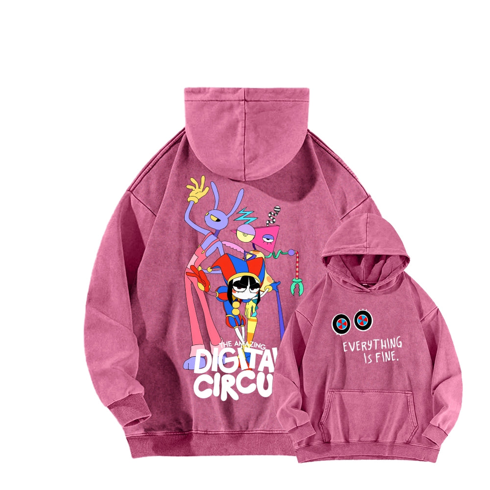The Amazing Digital Circus Unisex Washed Hoodie 2512022363