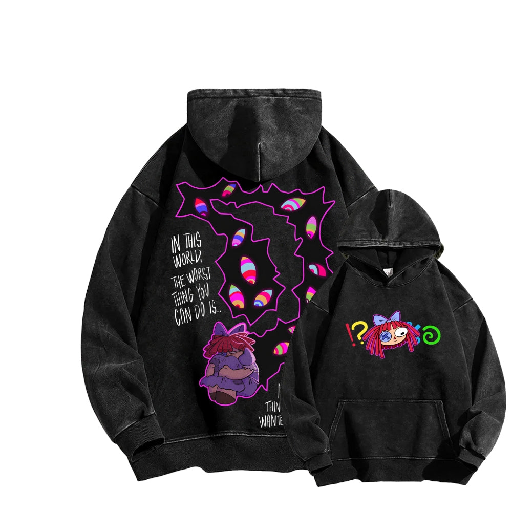 The Amazing Digital Circus Unisex Washed Hoodie 2512022369