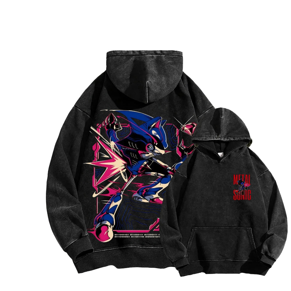 Sonic Unisex Washed Hoodie 2512023103