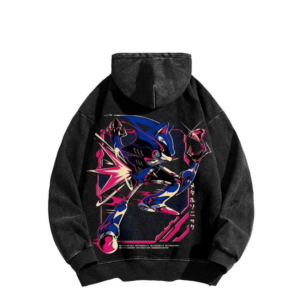 Sonic Unisex Washed Hoodie 2512023103