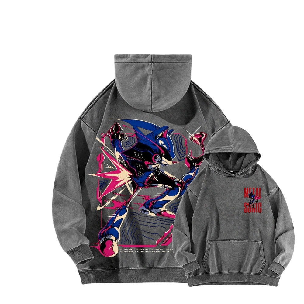 Sonic Unisex Washed Hoodie 2512023103