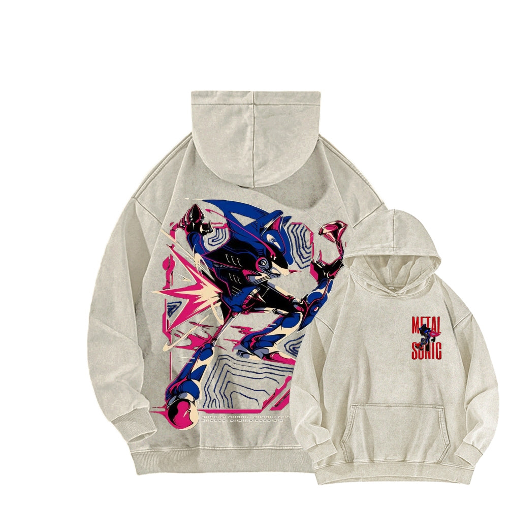 Sonic Unisex Washed Hoodie 2512023103