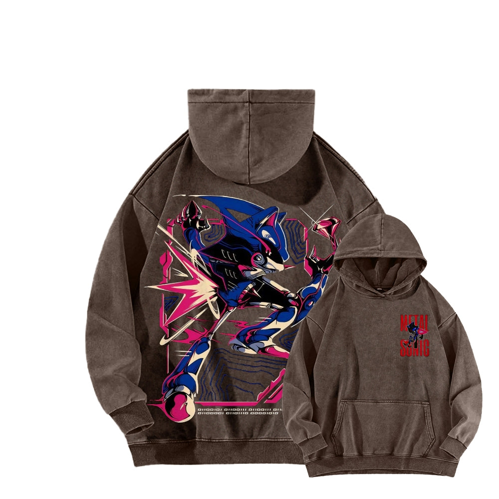 Sonic Unisex Washed Hoodie 2512023103
