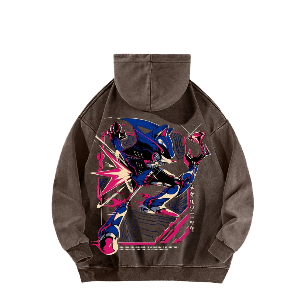 Sonic Unisex Washed Hoodie 2512023103