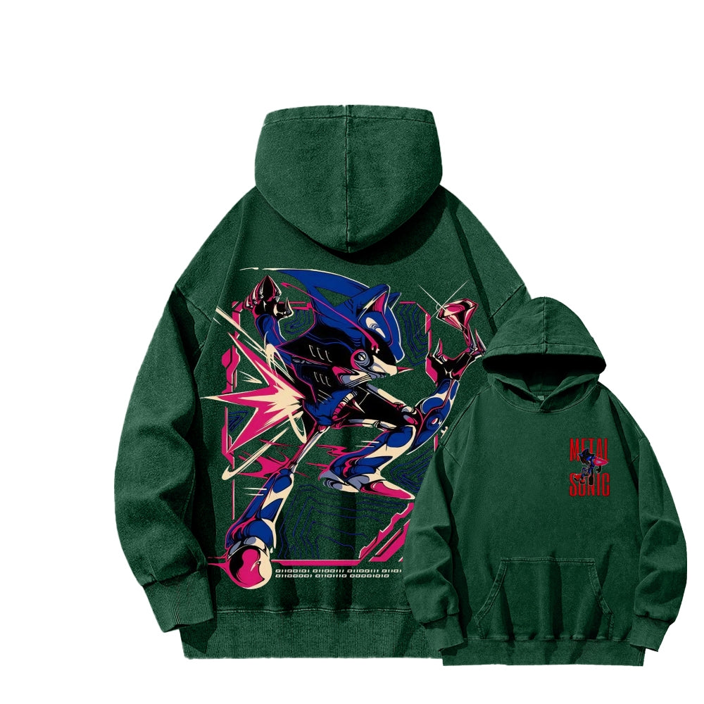 Sonic Unisex Washed Hoodie 2512023103