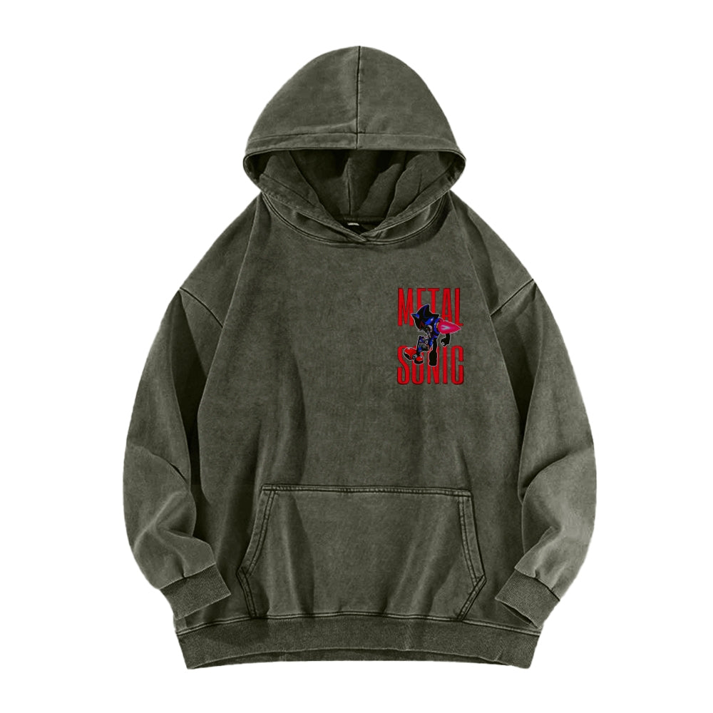 Sonic Unisex Washed Hoodie 2512023103