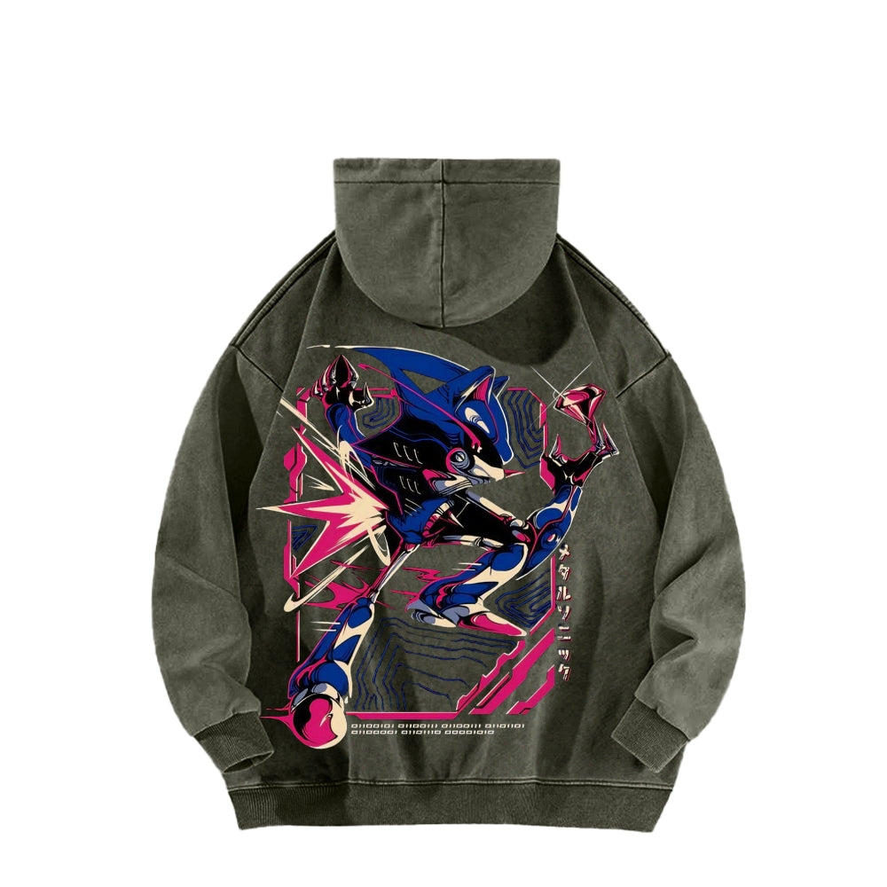 Sonic Unisex Washed Hoodie 2512023103