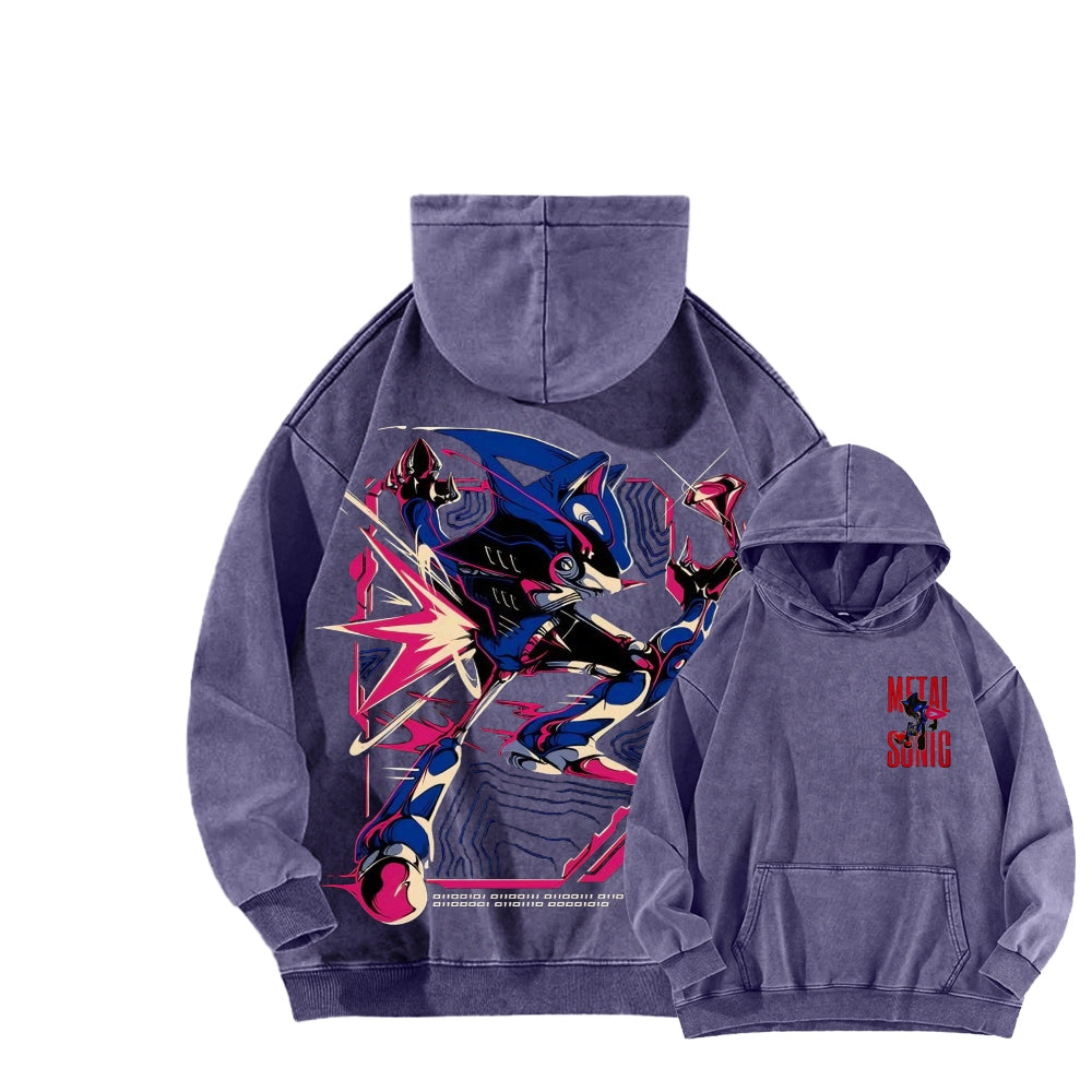Sonic Unisex Washed Hoodie 2512023103