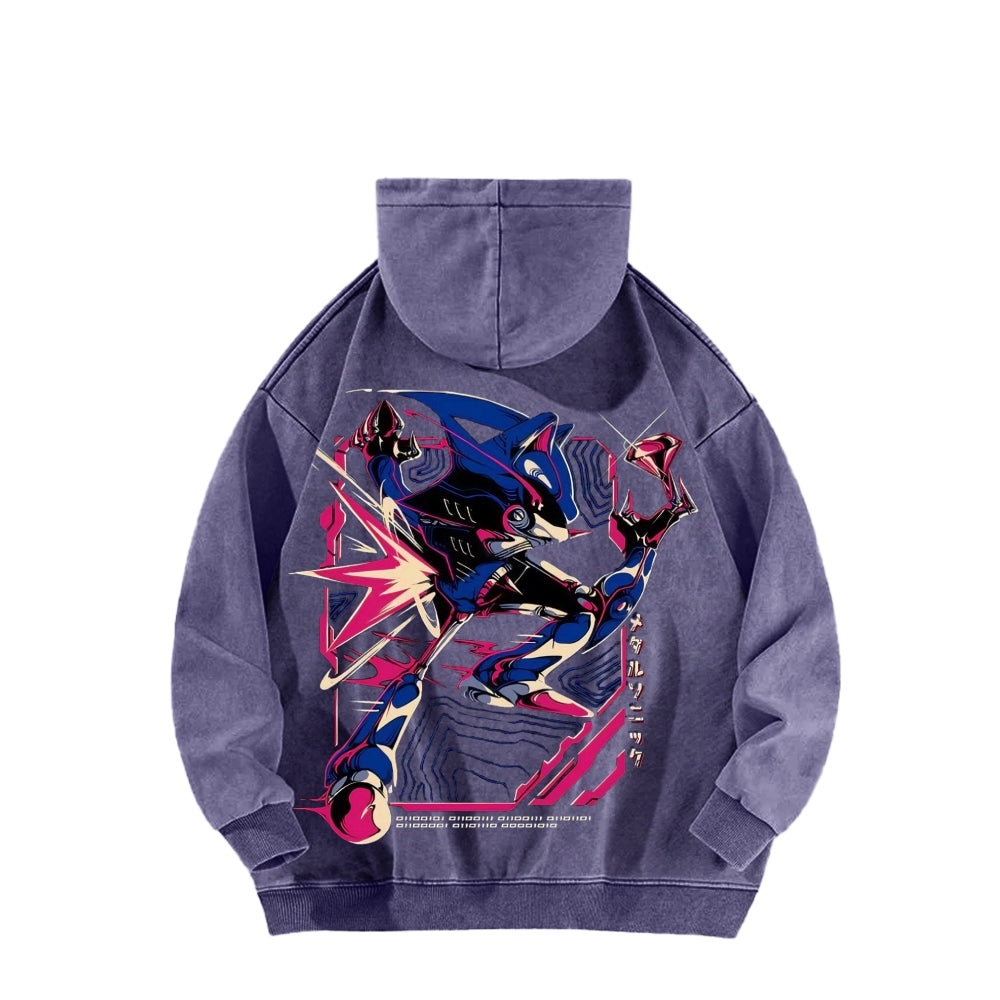 Sonic Unisex Washed Hoodie 2512023103
