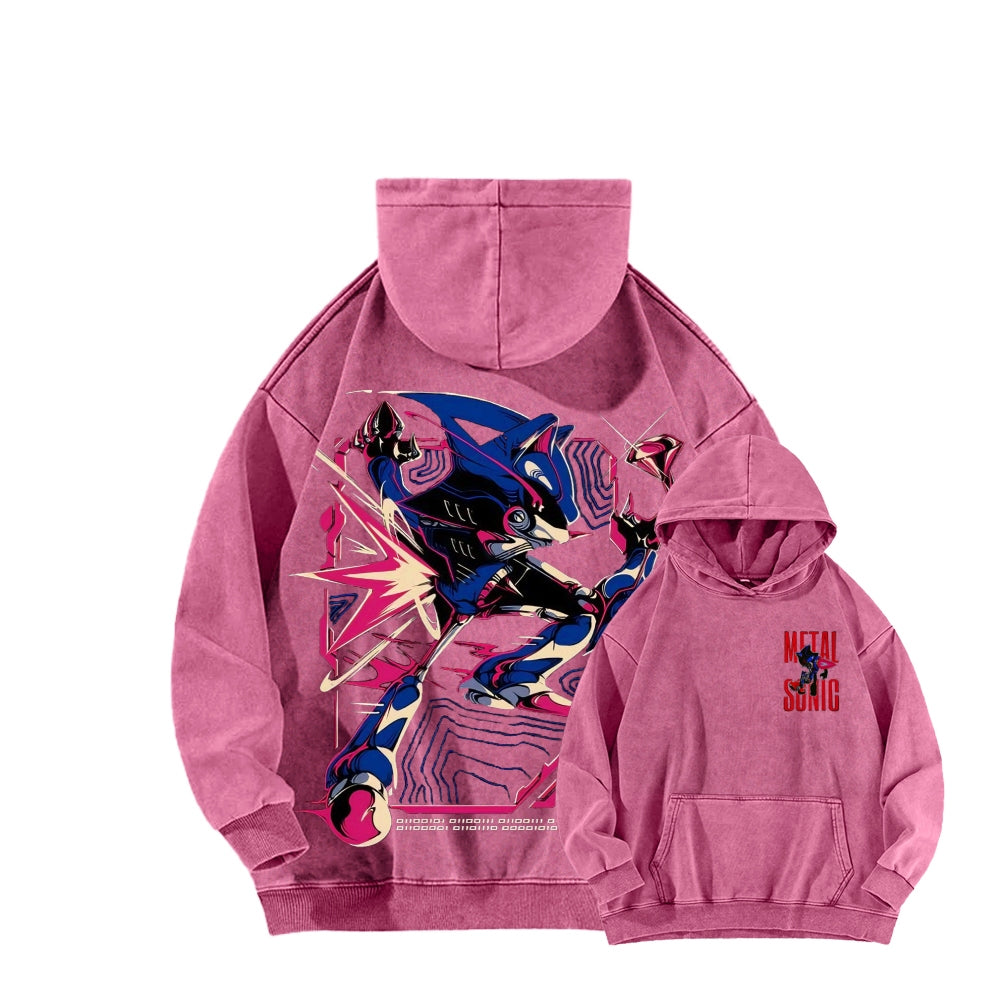 Sonic Unisex Washed Hoodie 2512023103