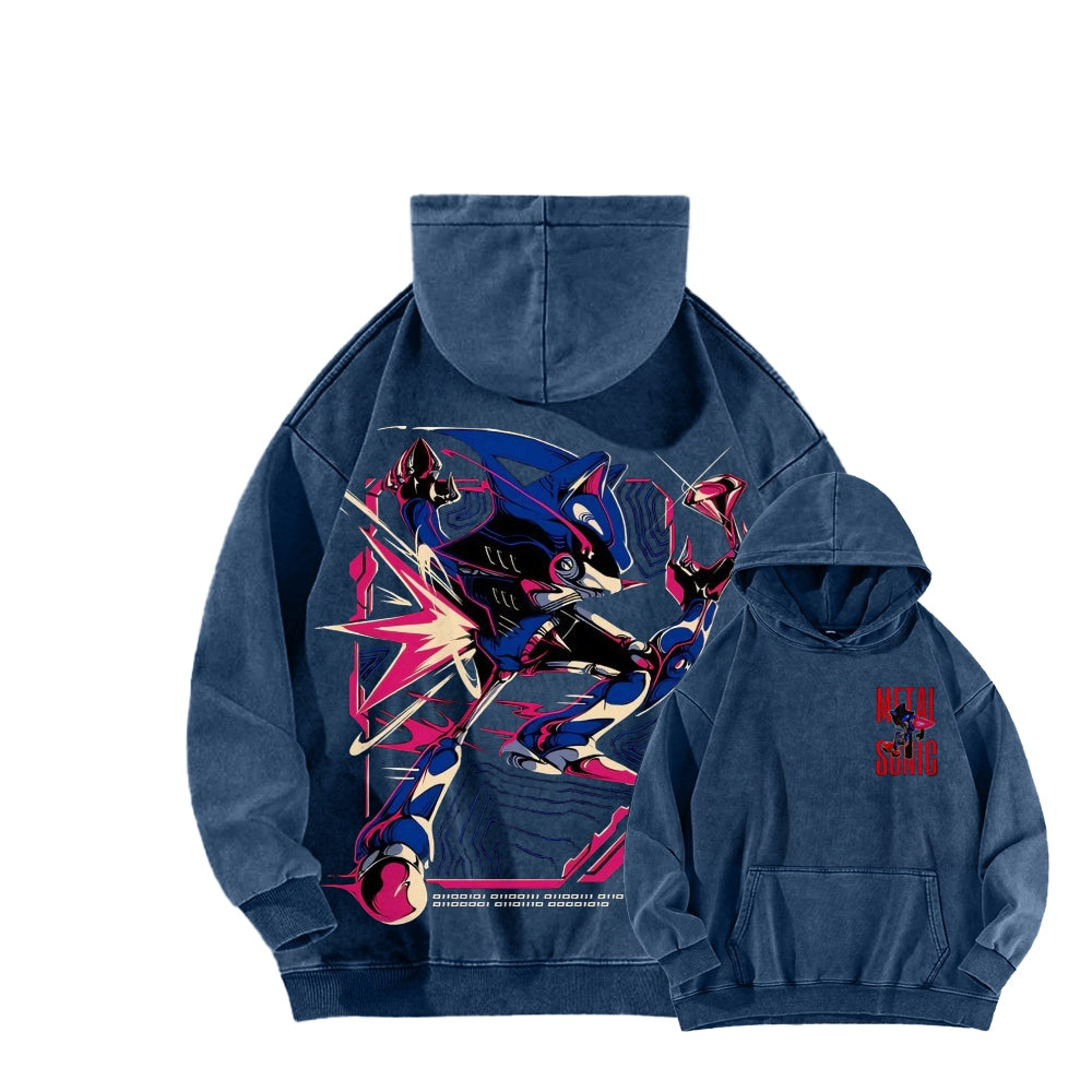 Sonic Unisex Washed Hoodie 2512023103