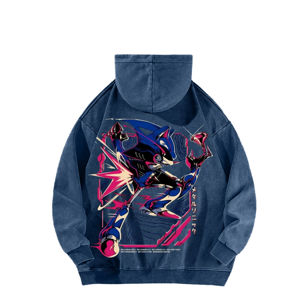 Sonic Unisex Washed Hoodie 2512023103