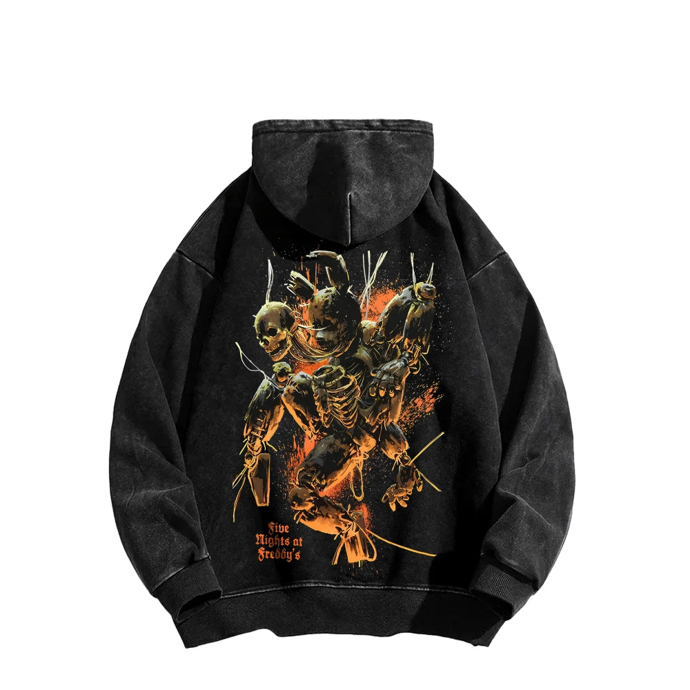 Five Nights At Freddy's Unisex Washed Hoodie 2512023130