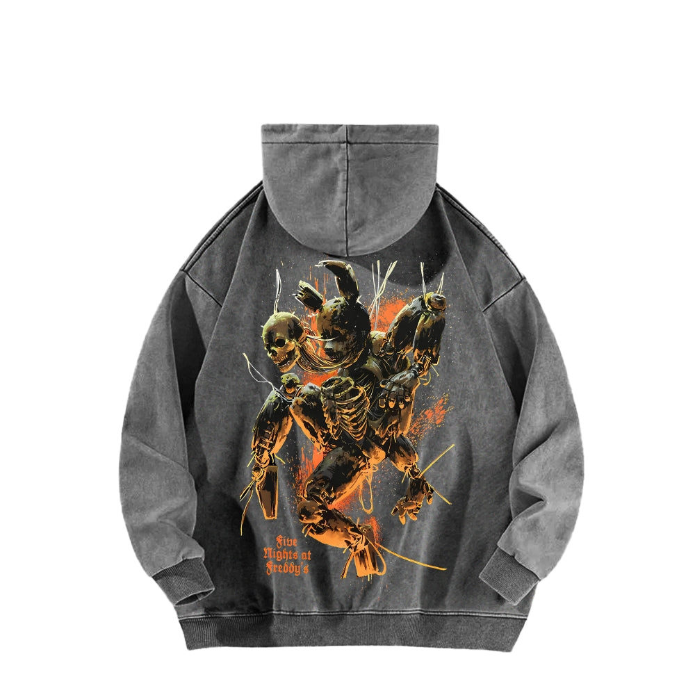 Five Nights At Freddy's Unisex Washed Hoodie 2512023130