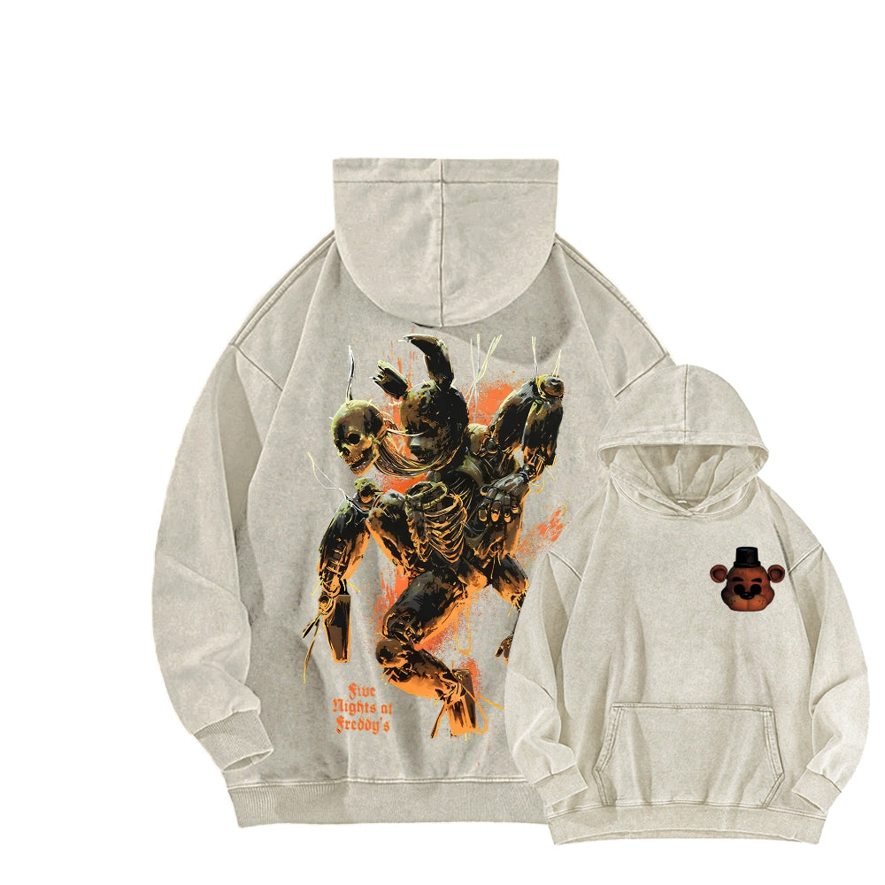 Five Nights At Freddy's Unisex Washed Hoodie 2512023130