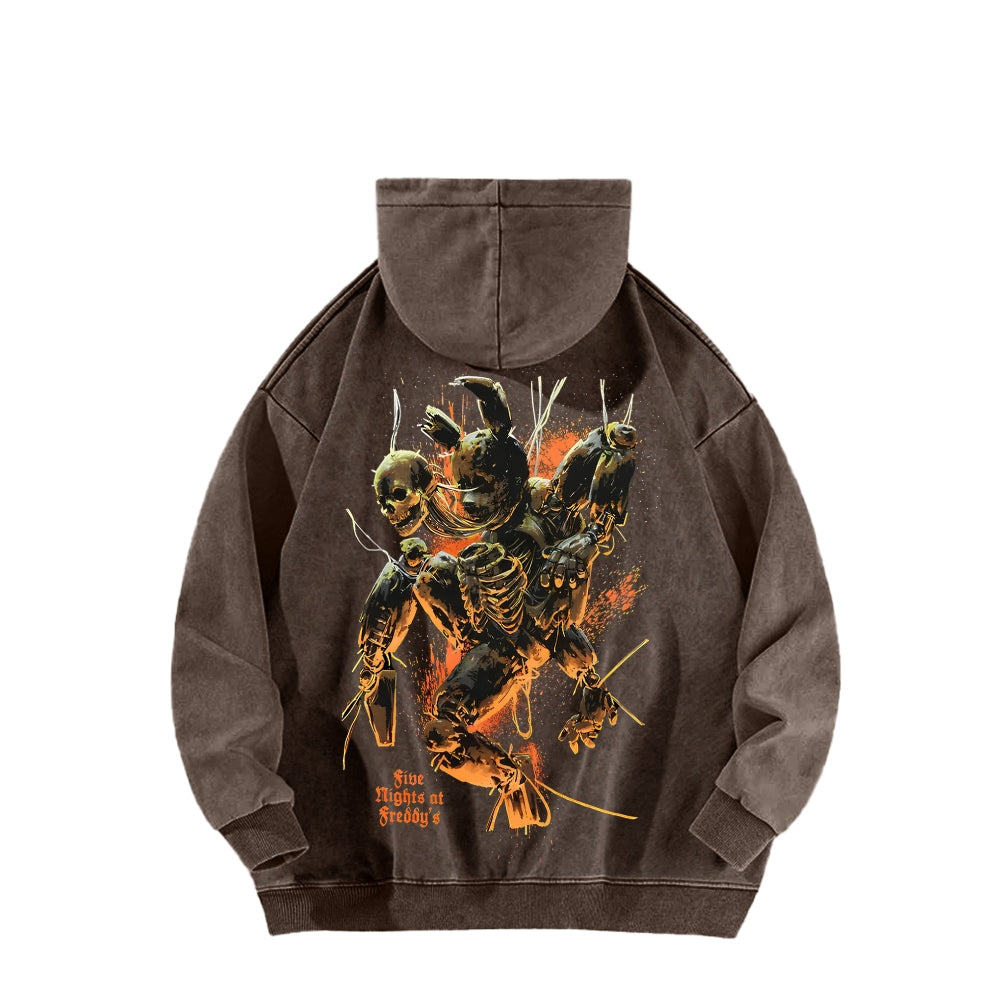 Five Nights At Freddy's Unisex Washed Hoodie 2512023130