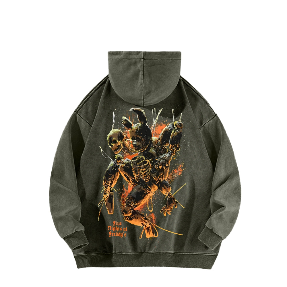 Five Nights At Freddy's Unisex Washed Hoodie 2512023130