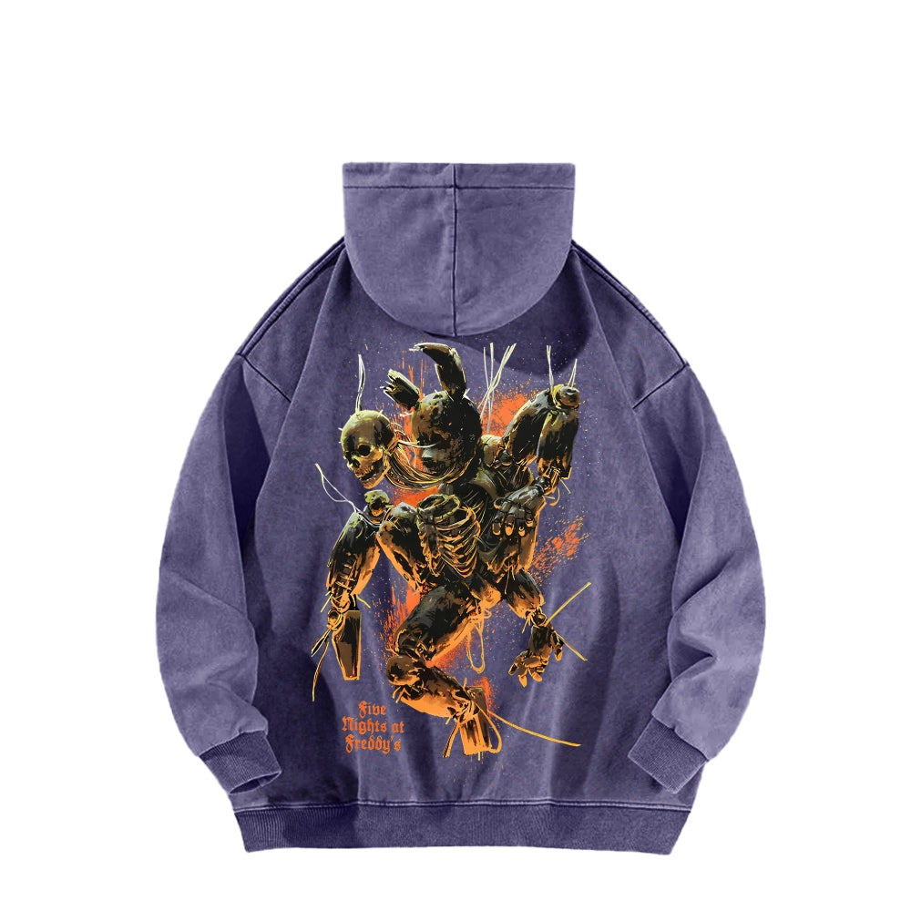 Five Nights At Freddy's Unisex Washed Hoodie 2512023130
