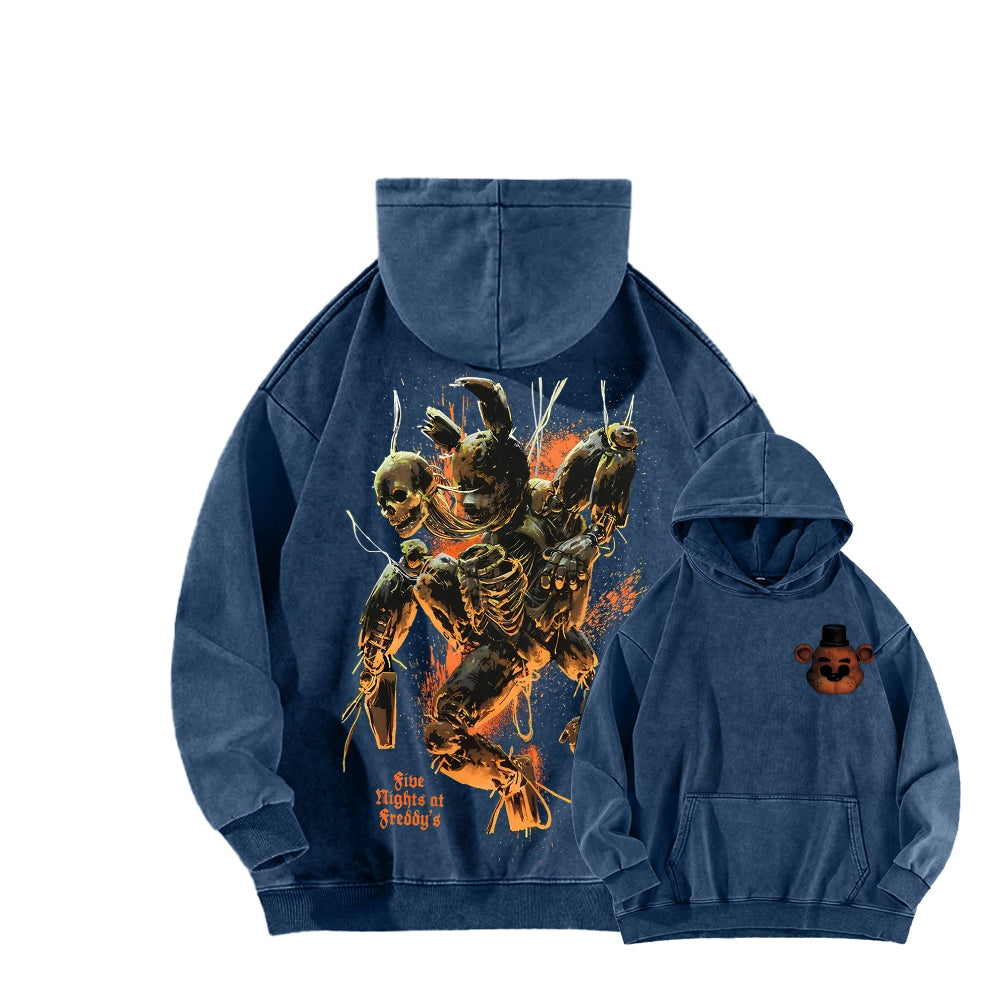 Five Nights At Freddy's Unisex Washed Hoodie 2512023130