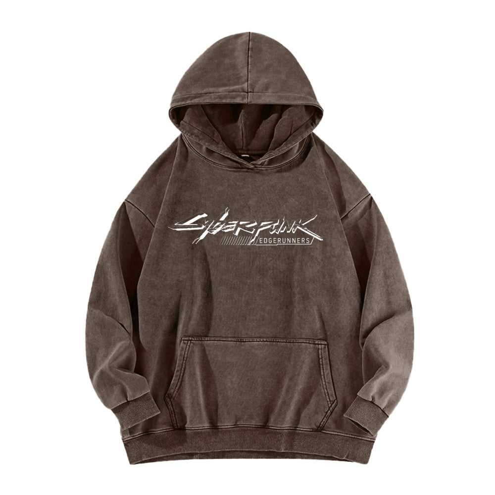 Cyberpunk Edgerunners Unisex Washed Hoodie 2601001341