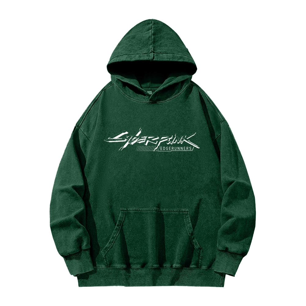 Cyberpunk Edgerunners Unisex Washed Hoodie 2601001341