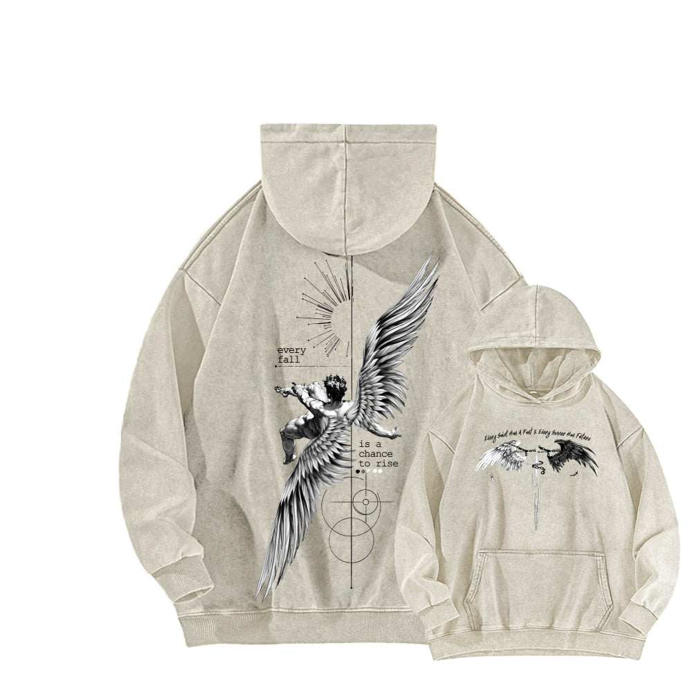 ICARUS Unisex Washed Hoodie 2601001885