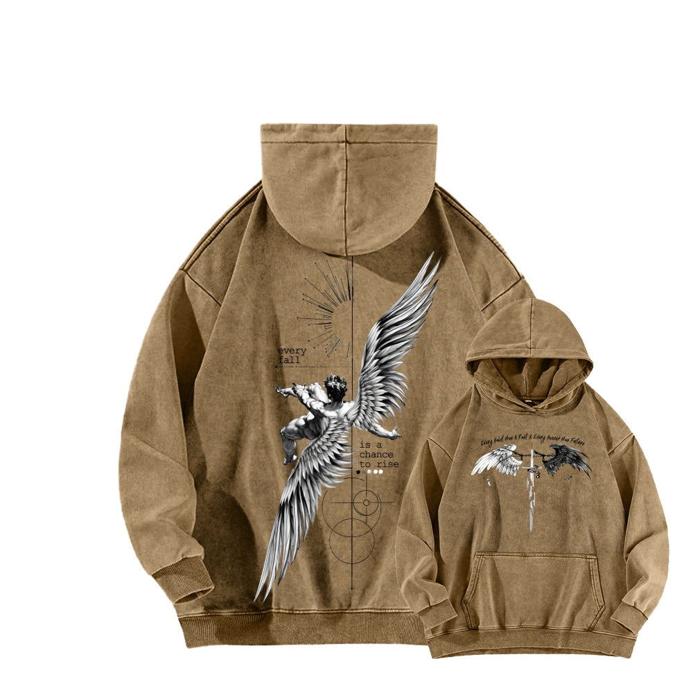 ICARUS Unisex Washed Hoodie 2601001885