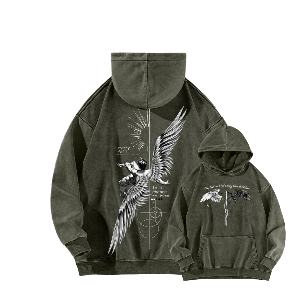 ICARUS Unisex Washed Hoodie 2601001885