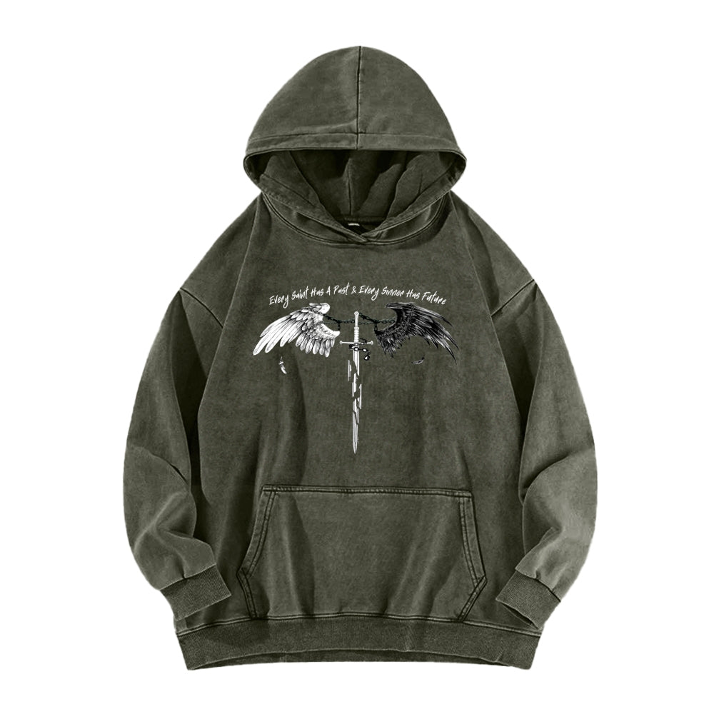 ICARUS Unisex Washed Hoodie 2601001885