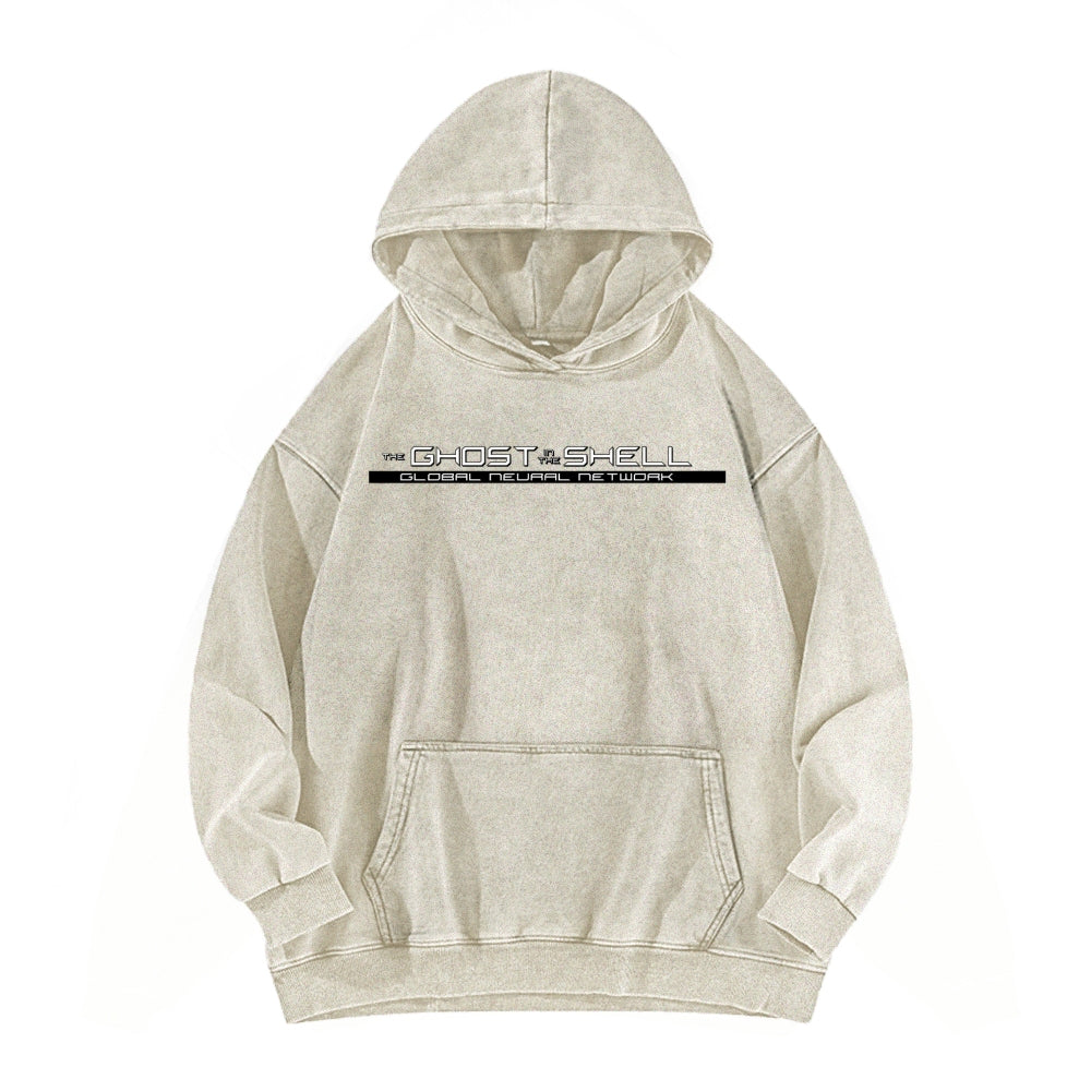 Ghost in the Shell Unisex Washed Hoodie 2601001897
