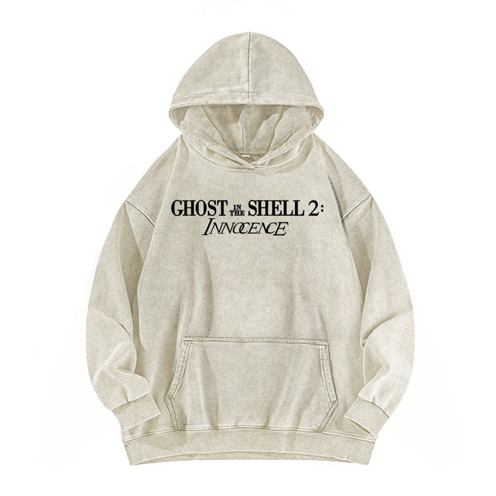 Ghost in the Shell Unisex Washed Hoodie 2601001914