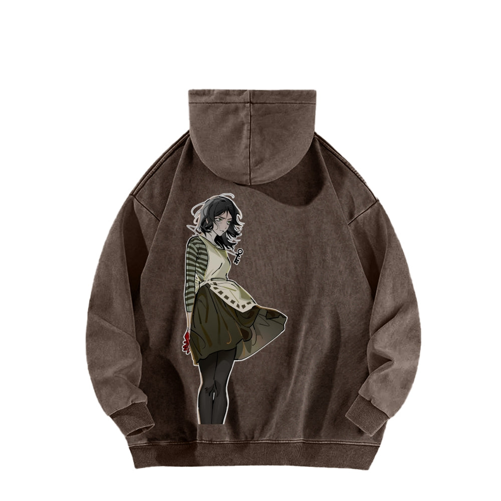 Alice Unisex Washed Hoodie 2601002123