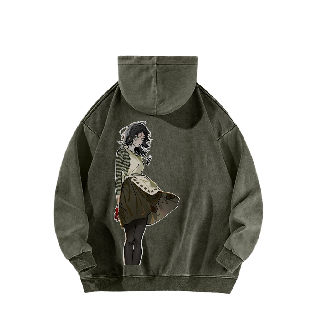 Alice Unisex Washed Hoodie 2601002123