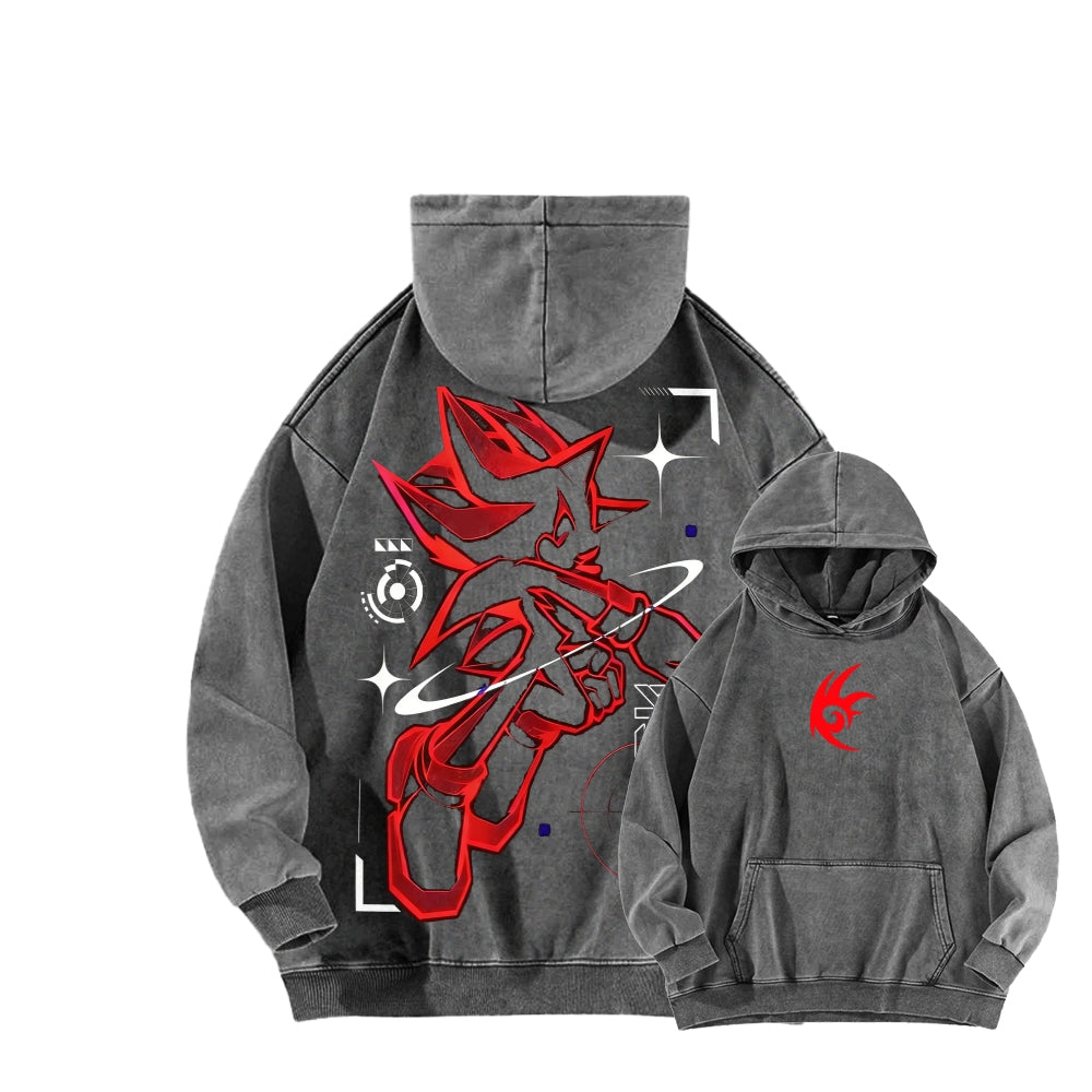 Sonic Unisex Washed Hoodie 2601002183