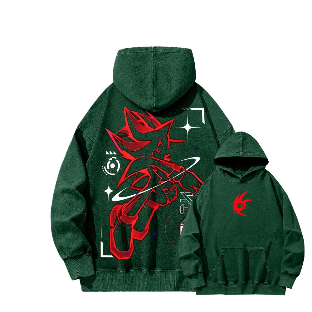 Sonic Unisex Washed Hoodie 2601002183