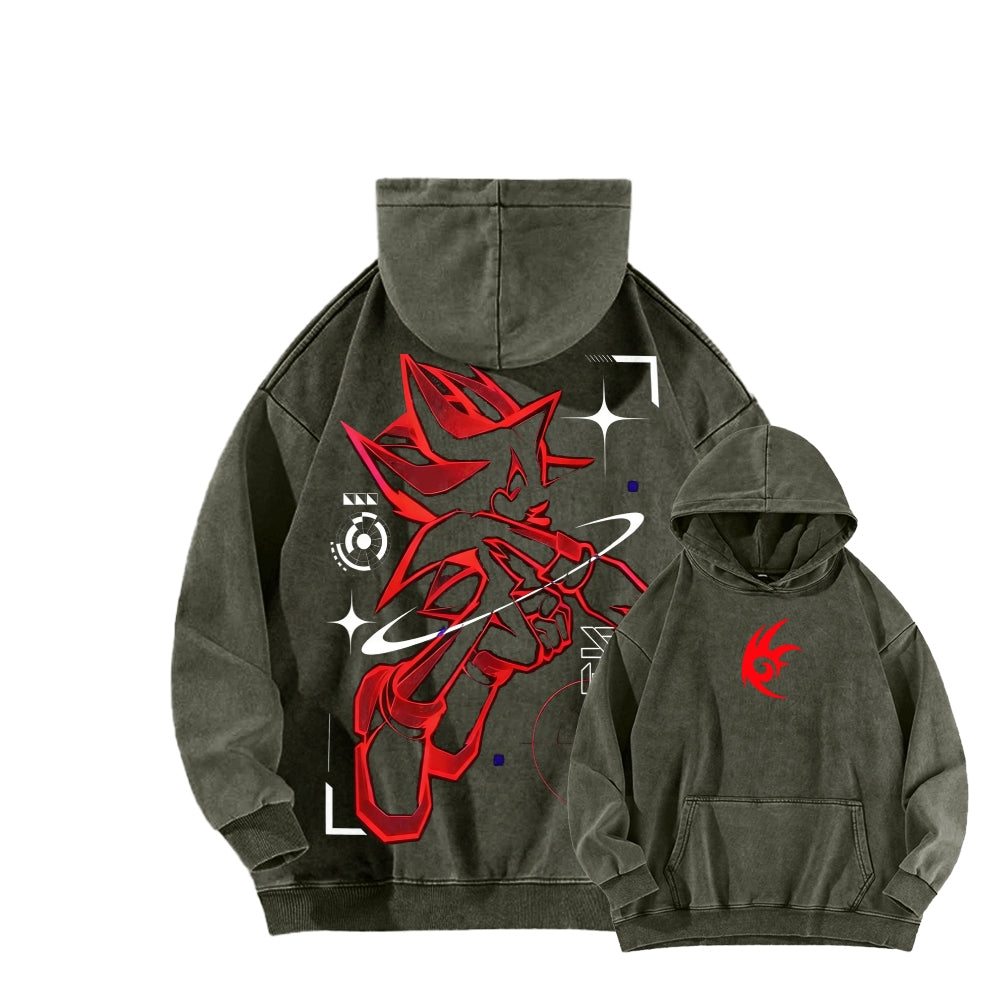 Sonic Unisex Washed Hoodie 2601002183