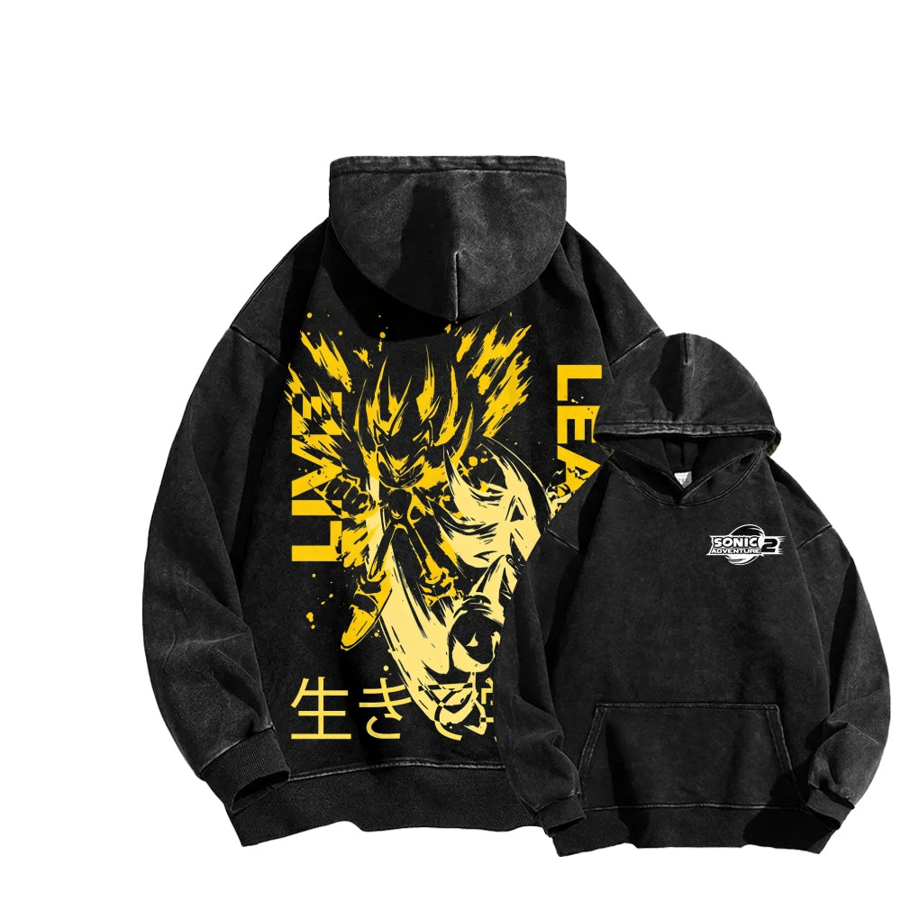 Sonic Unisex Washed Hoodie 2601002730